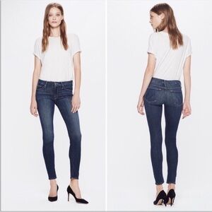 MOTHER The Looker Mid Rise Skinny Jeans in Here Kitty Kitty 25